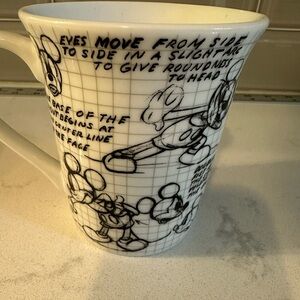 Mickey Mouse Don Towlley 1937 pencil sketches 90 years‎ of magic mug